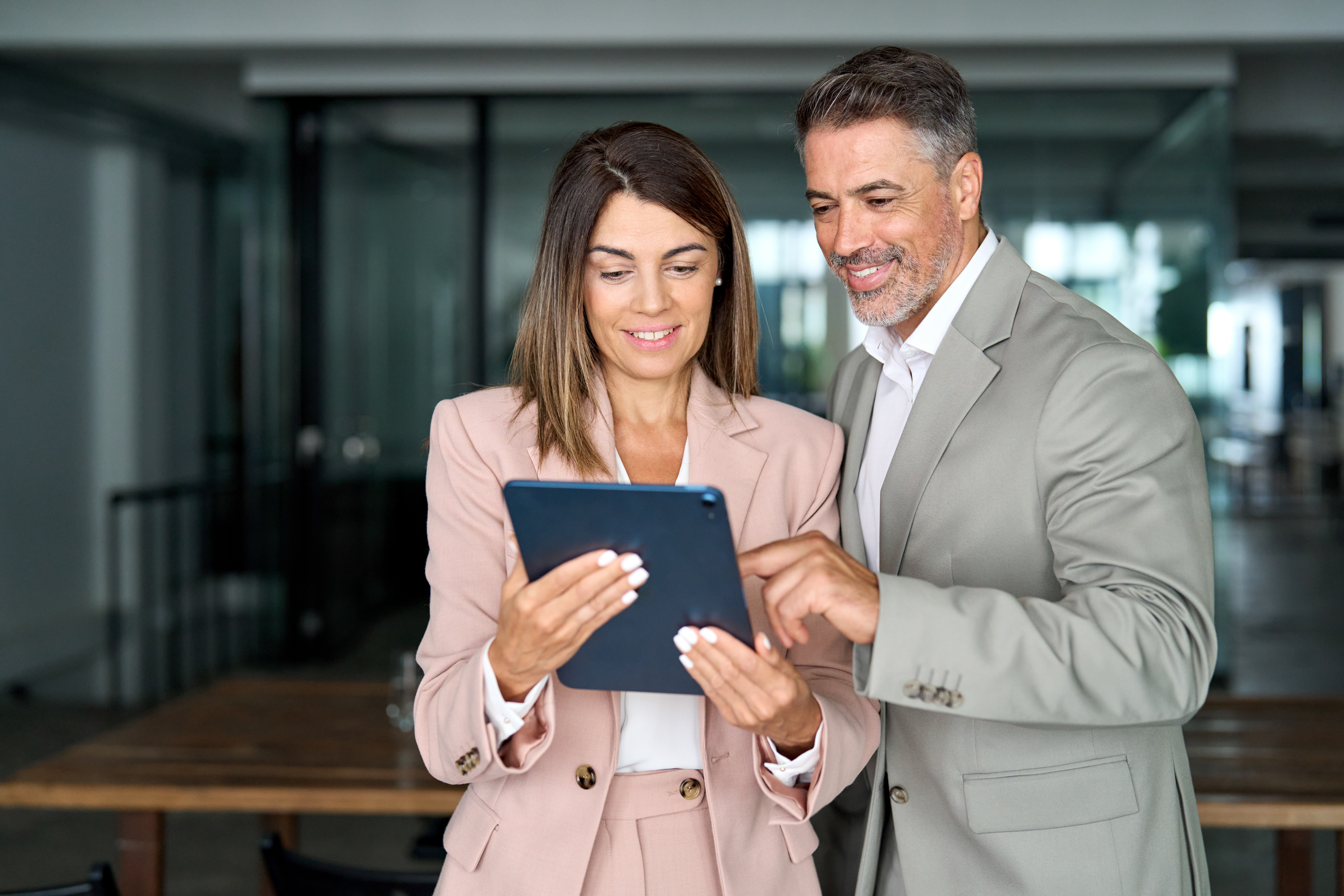 Cybersecurity workers preparing for an interview
